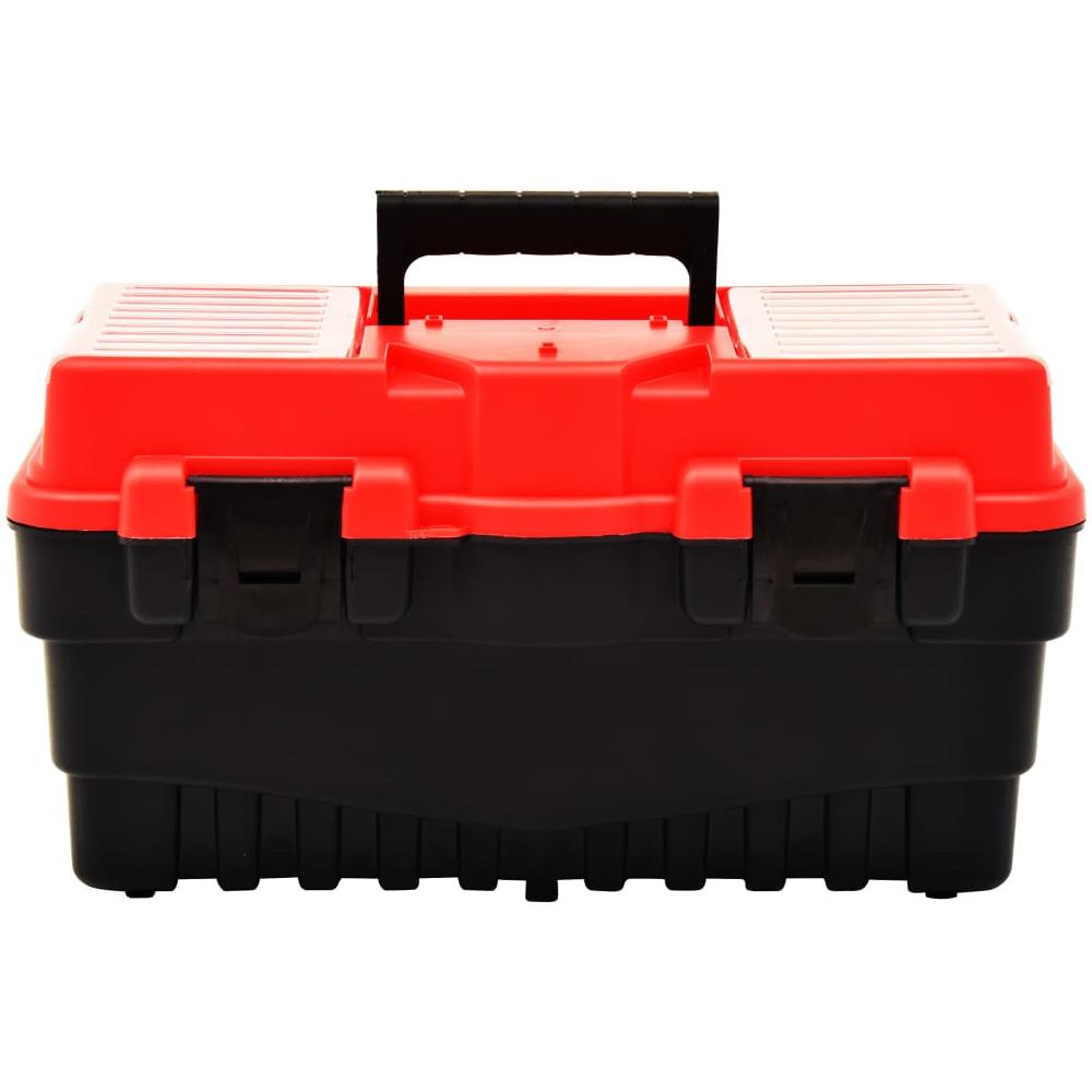 Cassetta Degli Attrezzi In Plastica 462x256x242 Mm Rossa - Foto 2