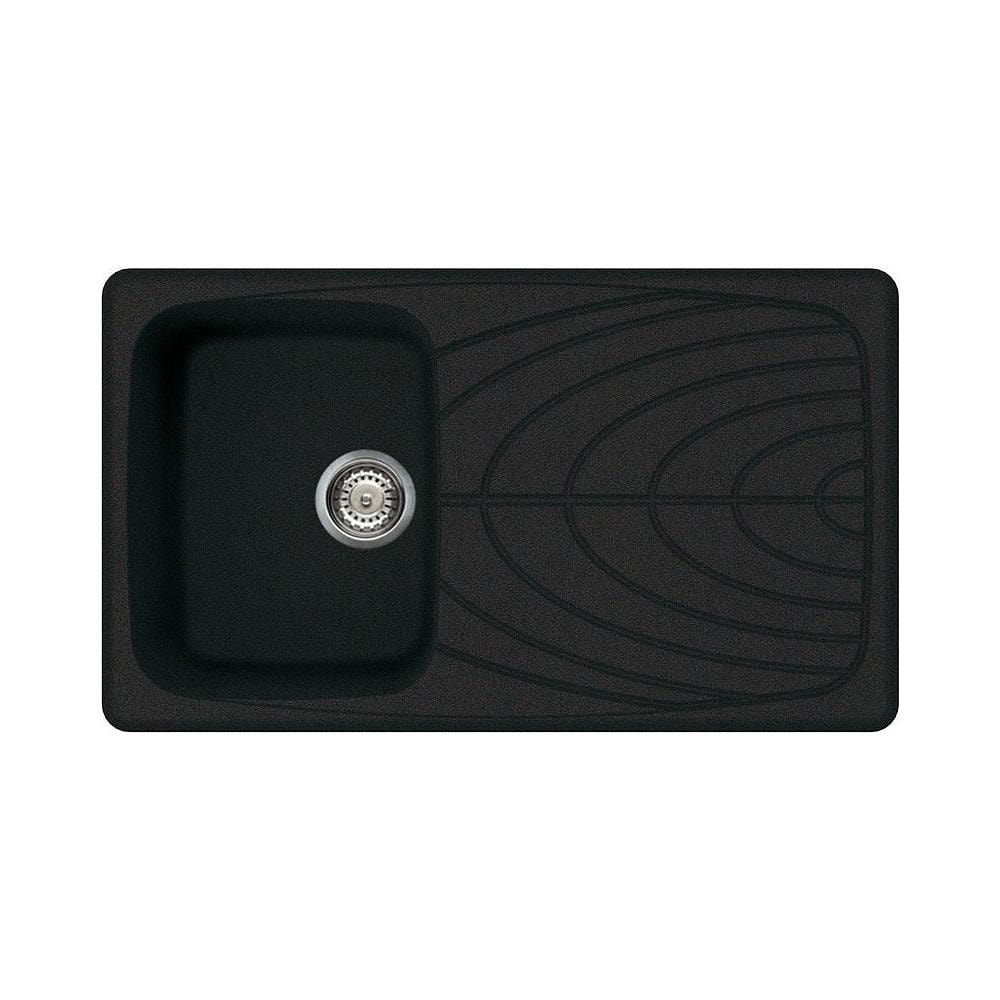 Lavello Incasso 1 Vasca con Gocciolatoio 86×50 cm Linea Master 400 G59 in Granitek LGM40059 Colore Antracite - Foto 1