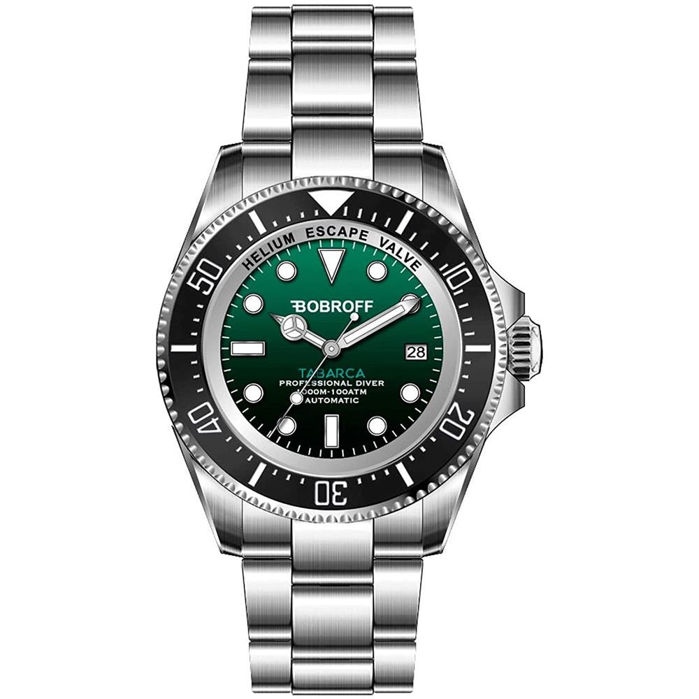 Bf002 Orologio Zaffiro Sintetico Acciaio Inossidabile Materiale Ceramico Argento - Foto 1