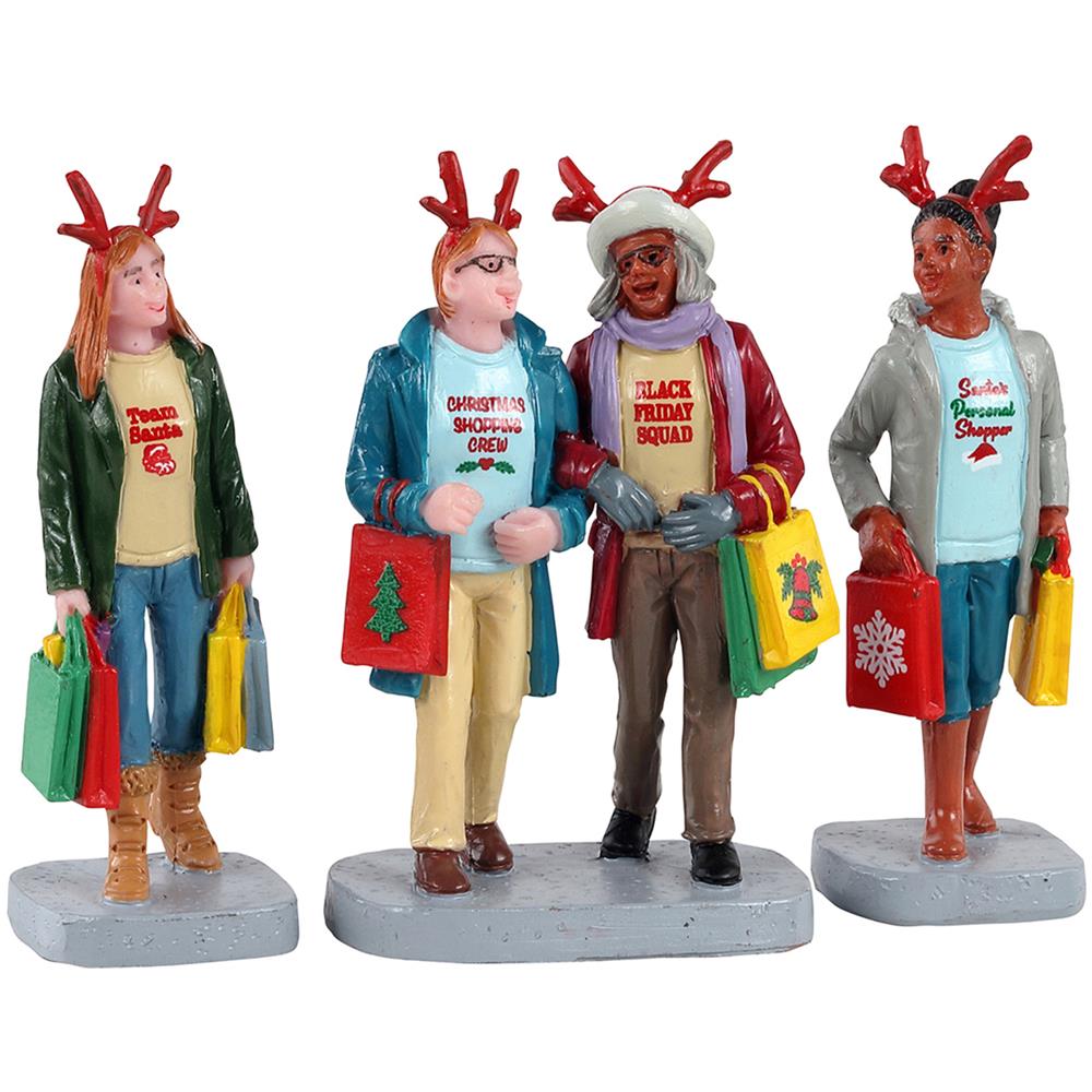 Girls Christmas Shopping Trip Lemax Decorazione Natale Multicolore - Foto 1