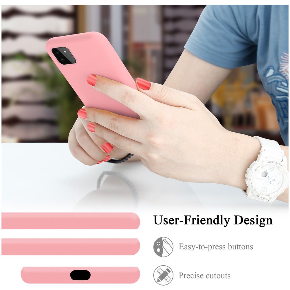 Custodia Compatibile Con Samsung Galaxy A22 5g In Liquid Rosa - Coperchio Protettivo In Silicone Tpu Flessibile - Foto 7