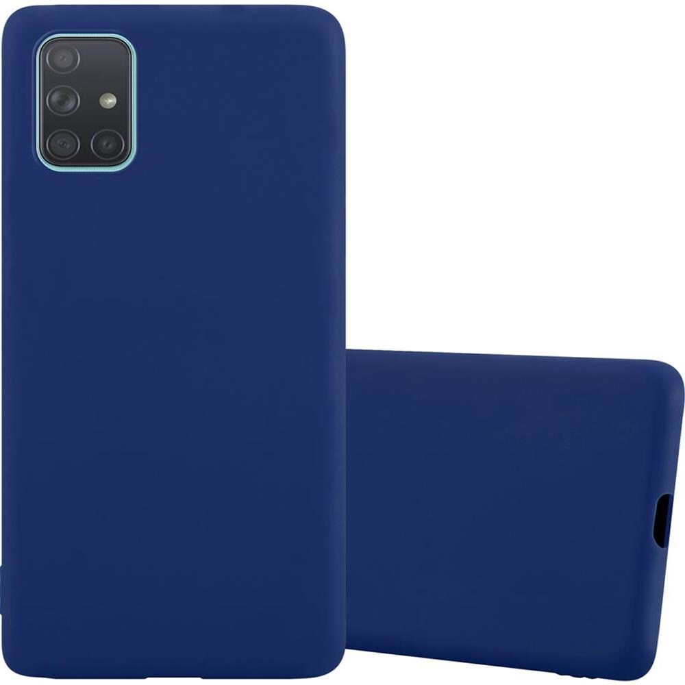 Custodia Compatibile Con Samsung Galaxy A71 5g In Candy Blu Scuro - Coperchio Protettivo In Silicone Tpu Flessibile - Foto 1
