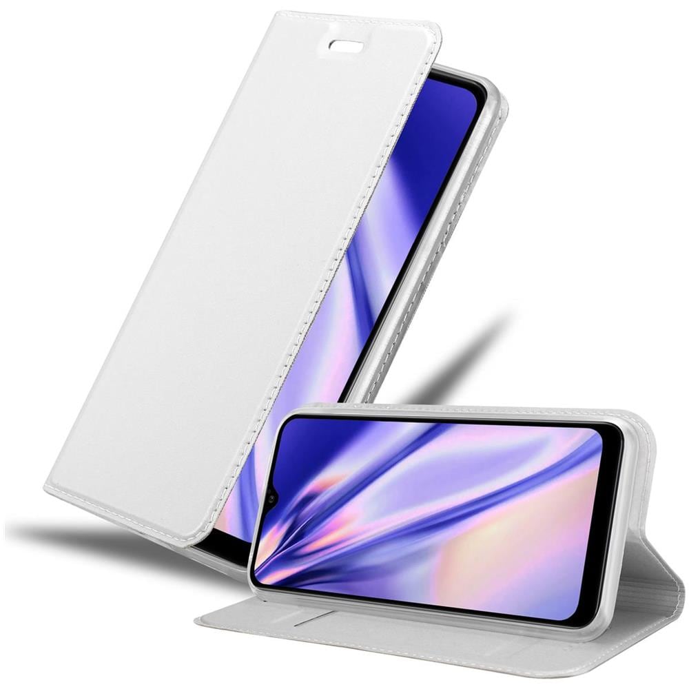Custodia Compatibile Con Samsung Galaxy A10s In Classy Argento - Coperchio Protettiva Con Chiusura Magnetica, Funzione Stand E Tasca Per Le Carte - Foto 1