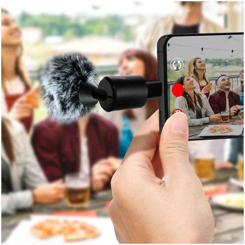 Microfono Lavalier Usb-c Omnidirezionale Filtro Anti-pop Pieghevole - Foto 5