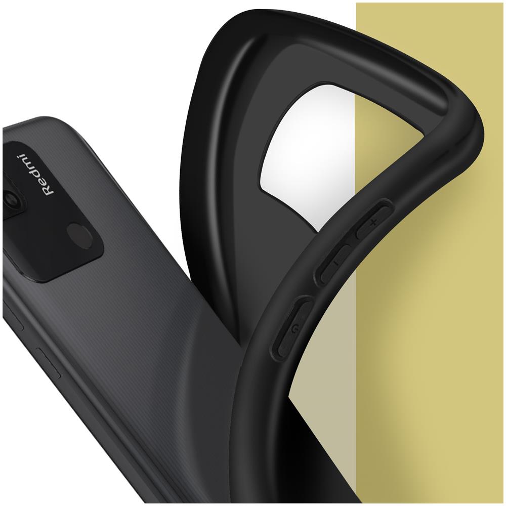 Cover Xiaomi Redmi 10a Gel Di Silicone Resistente Flessibile Ultra-sottile Nera - Foto 2
