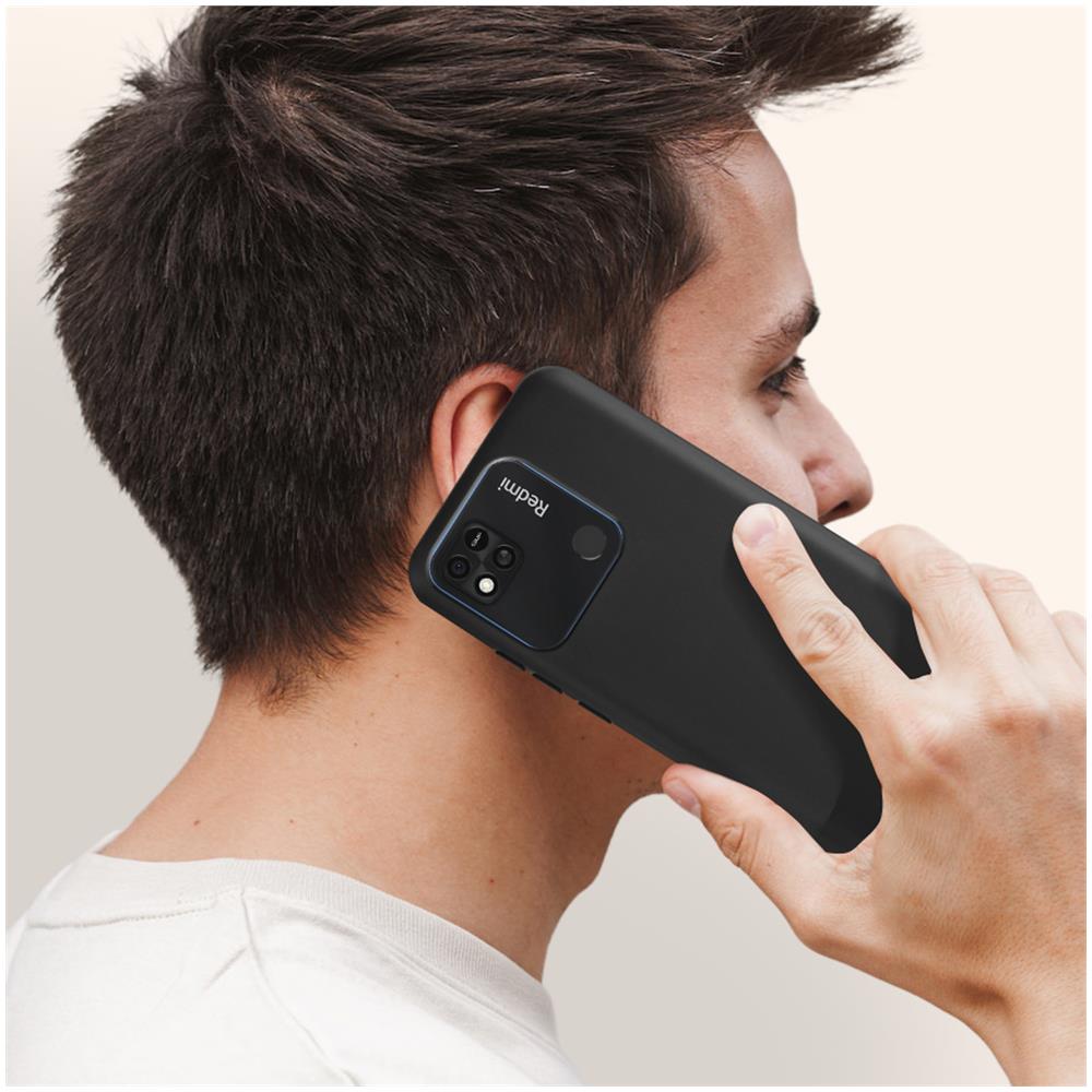 Cover Xiaomi Redmi 10a Gel Di Silicone Resistente Flessibile Ultra-sottile Nera - Foto 5