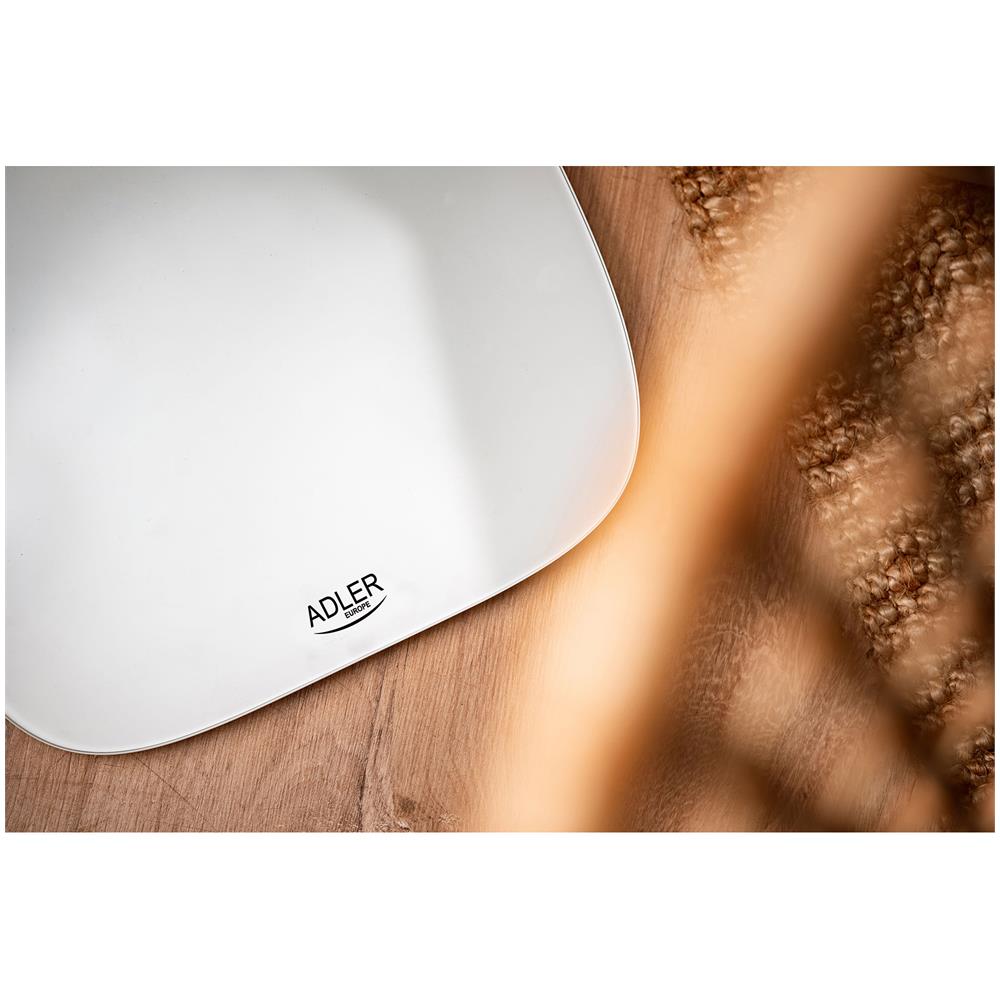 Ad8176 Bilancia Pesapersone Digitale Alta Precisione 180kg, Display Led Autospegnimento Bianco - Foto 2