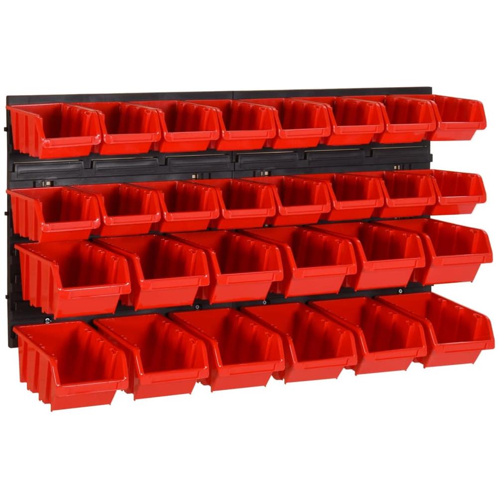 Set Da Officina 30 Pz Rosso E Nero 77x39 Cm In Polipropilene - Foto 1