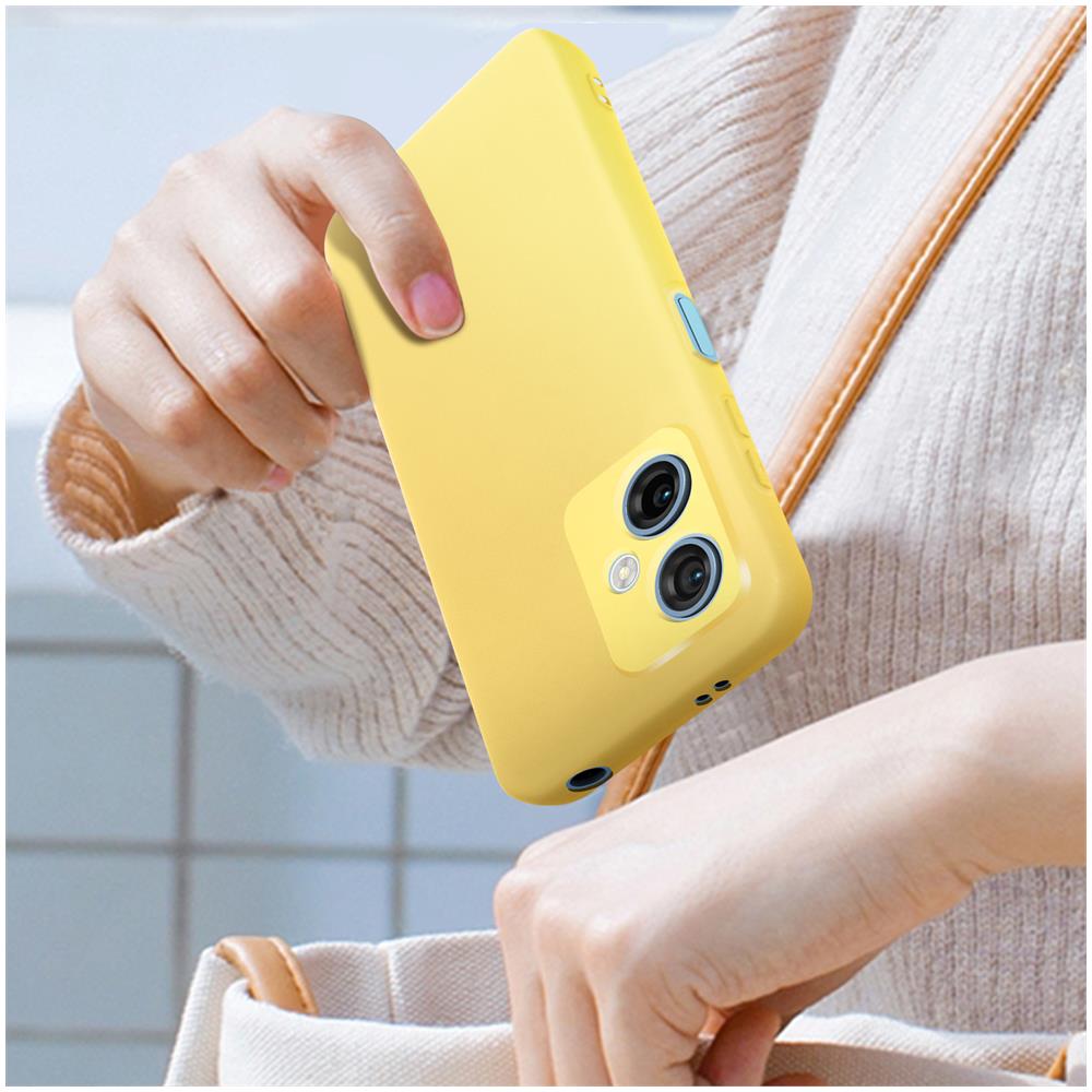 Cover Xiaomi Redmi Note 12 5g Silicone Semirigido Finitura Soft-touch Gialla - Foto 5