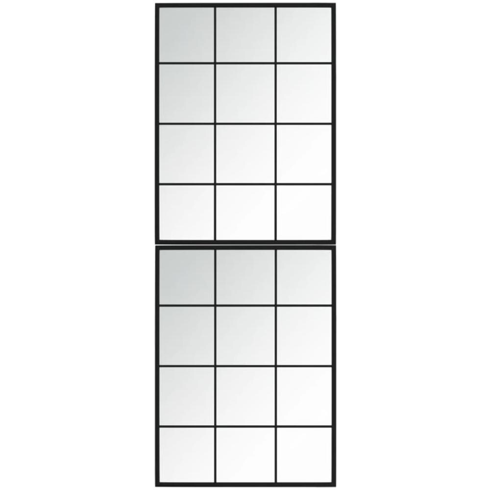 Specchi A Parete 2 Pz Neri 80x60 Cm In Metallo - Foto 3