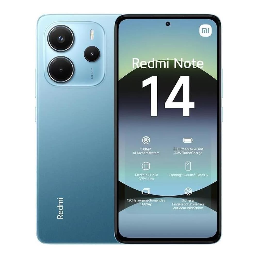 Redmi Note 14 4G 256GB 8GB Ram Display 6.67" Dual SIM ibrida USB tipo-C 5500 mAh Ocean Blue - Foto 1