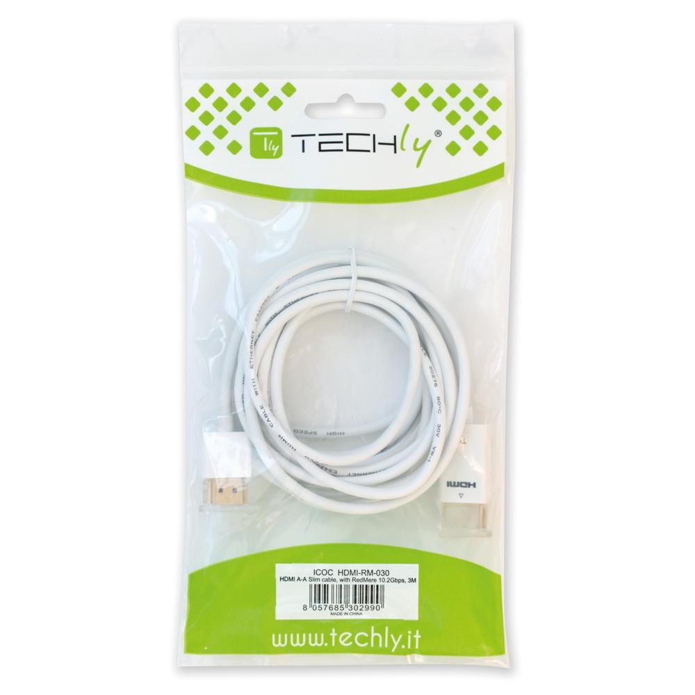 ICOC HDMI-SL-010W - Cavo HDMI High Speed con Ethernet Ultra Slim 1 m - Foto 2