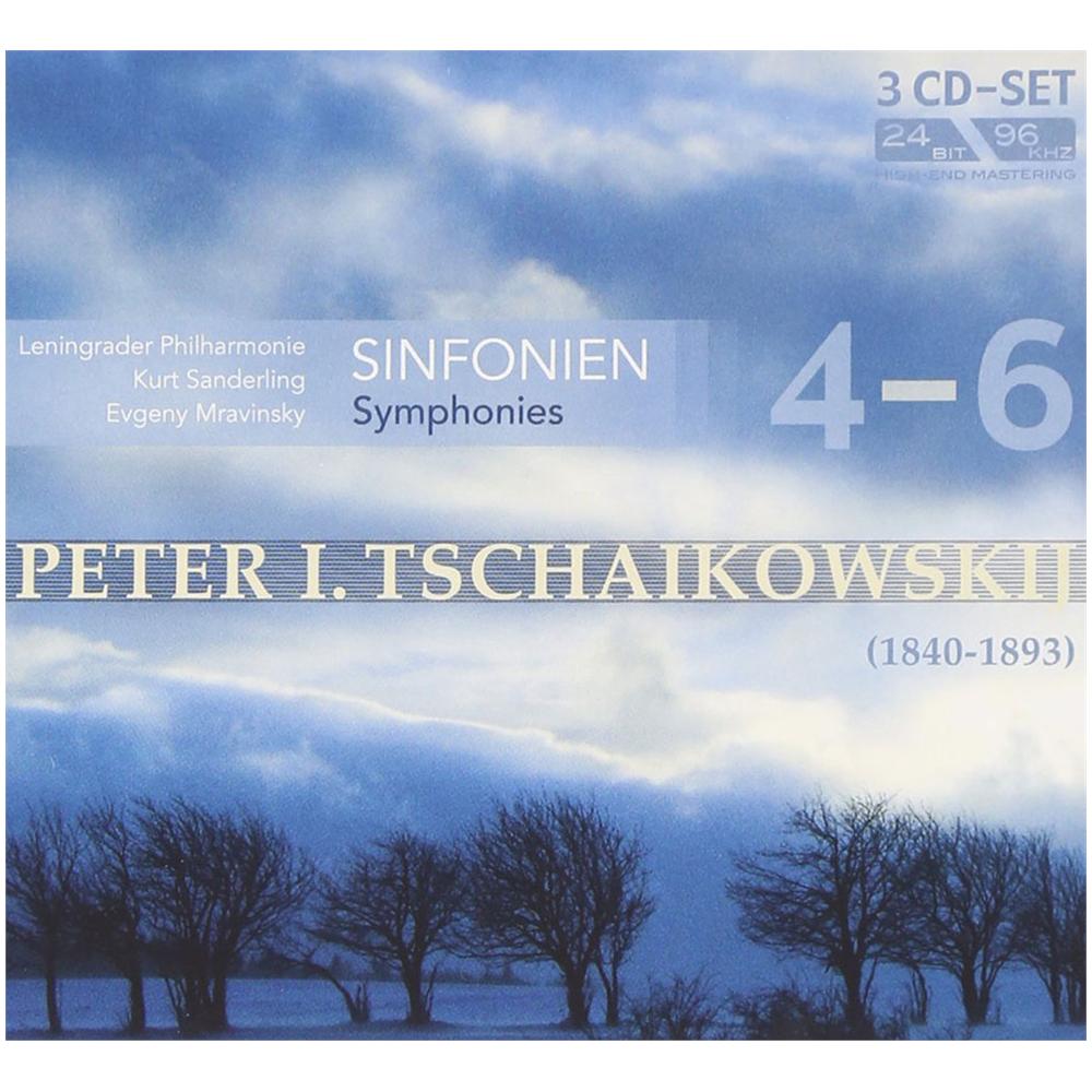 Tchaikovsky Symphonies 4, 5 & 6 - Sanderling / Mravinsky / Leningrad (3 Cd)  - Foto 1
