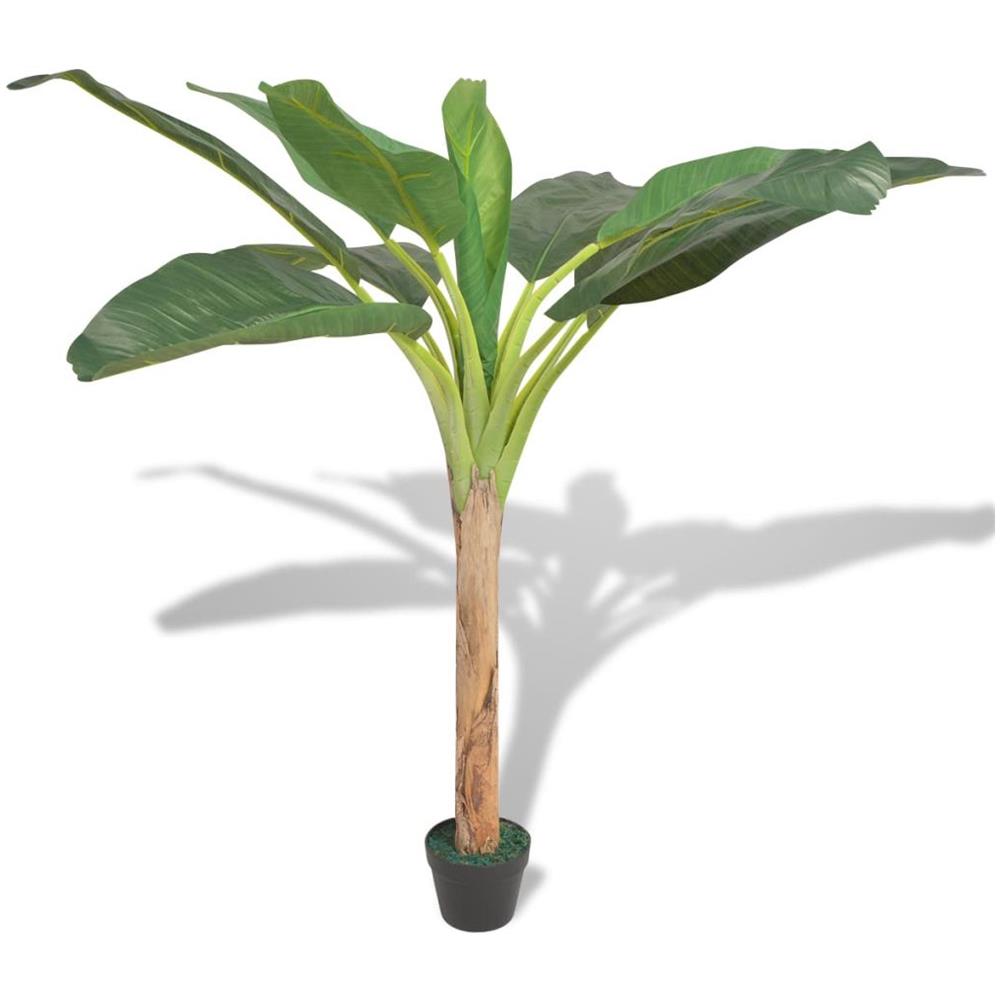 Albero Banana Artificiale Con Vaso 150 Cm Verde - Foto 1