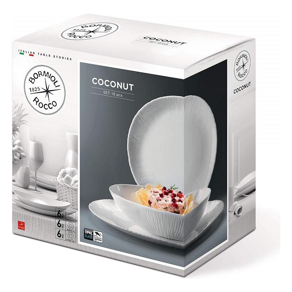 Serv. Piatti Pz. 18 Coconut Opal - Foto 1