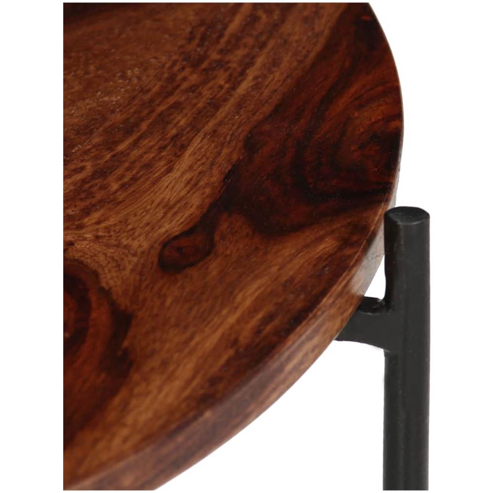 Set Tavolini Da Caffè 2 Pz In Massello Di Sheesham 60x35cm - Foto 7