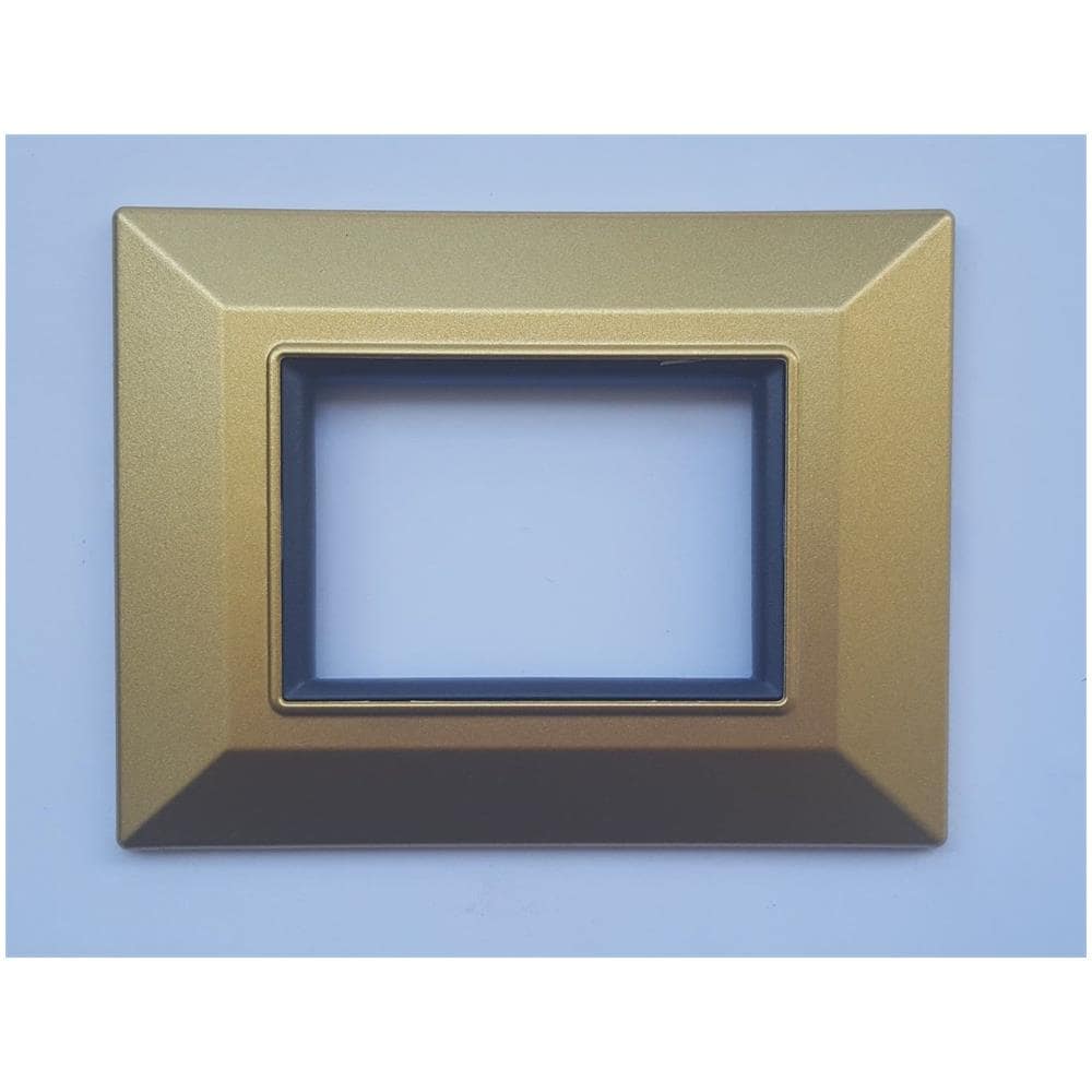 Placca Placchetta Placchette Compatibili Per Serie Axolute Sq Colorate - Oro Satinato 3 - Foto 1