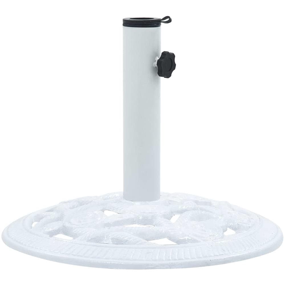 Base Ombrellone Bianca 9 Kg 40 Cm In Ghisa - Foto 2