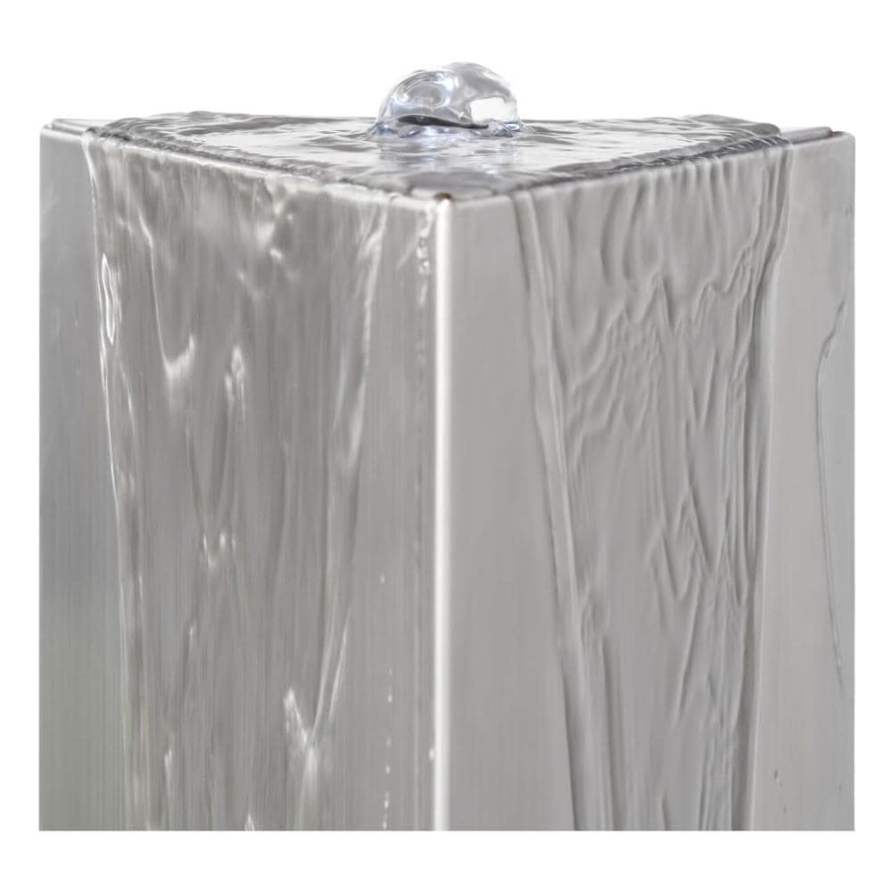 Fontana Da Giardino Argento 37,7x32,6x110 Cm In Acciaio Inox - Foto 8