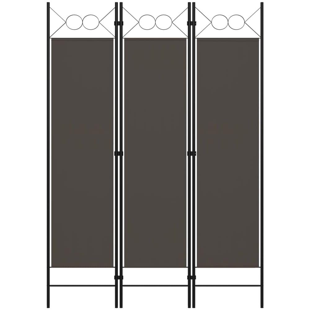 Paravento A 3 Pannelli Antracite 120x180 Cm - Foto 1