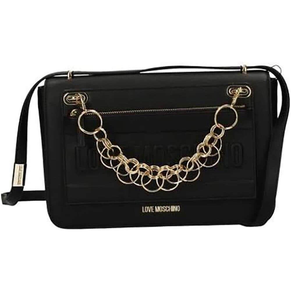 Borsa Donna Love Moschino Tracolla Con Pochette In Ecopelle Calf Nero B20mo85 - Foto 1
