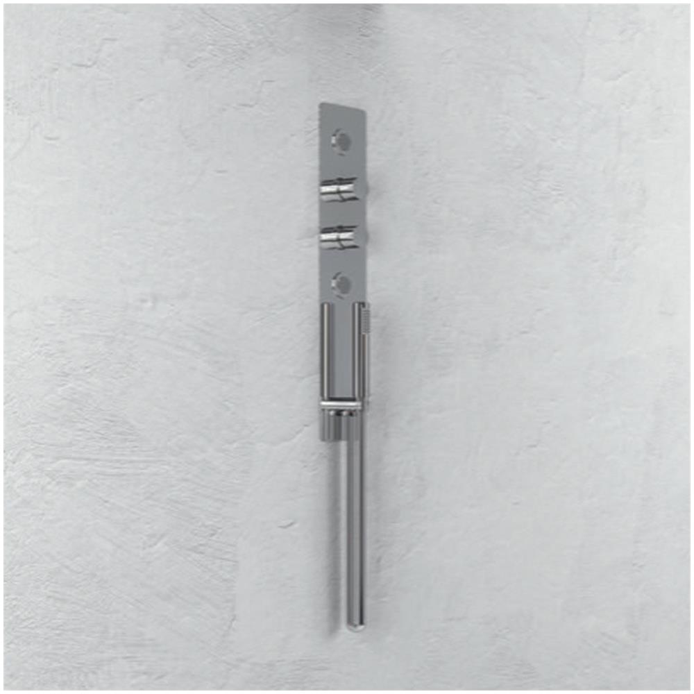 Wall Kit A Parete Da Incasso A Muro Acciaio Inox Cromato Lucido Deviatore Doccetta Doccia - Foto 1