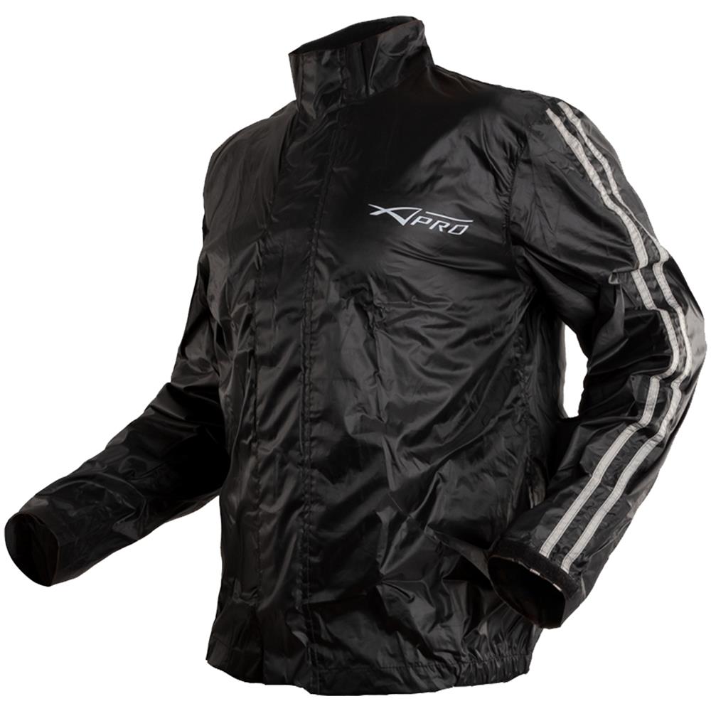 Giacca Antipioggia Impermeabile Antiacqua Moto Tuta Cappuccio Argento 3xl - Foto 2