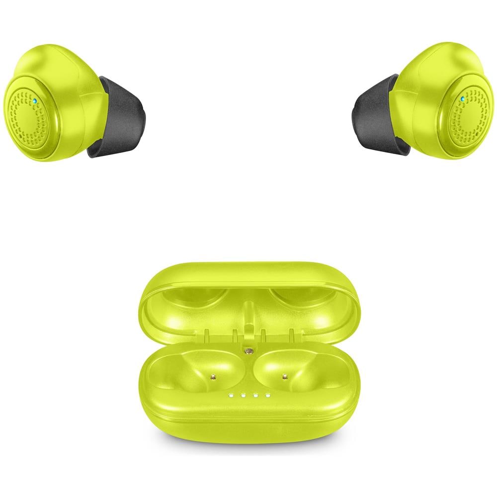 Cellularline Petit - Universale Auricolari Bluetooth® in-ear senza fili con caricabatteria portatile Lime - Foto 4