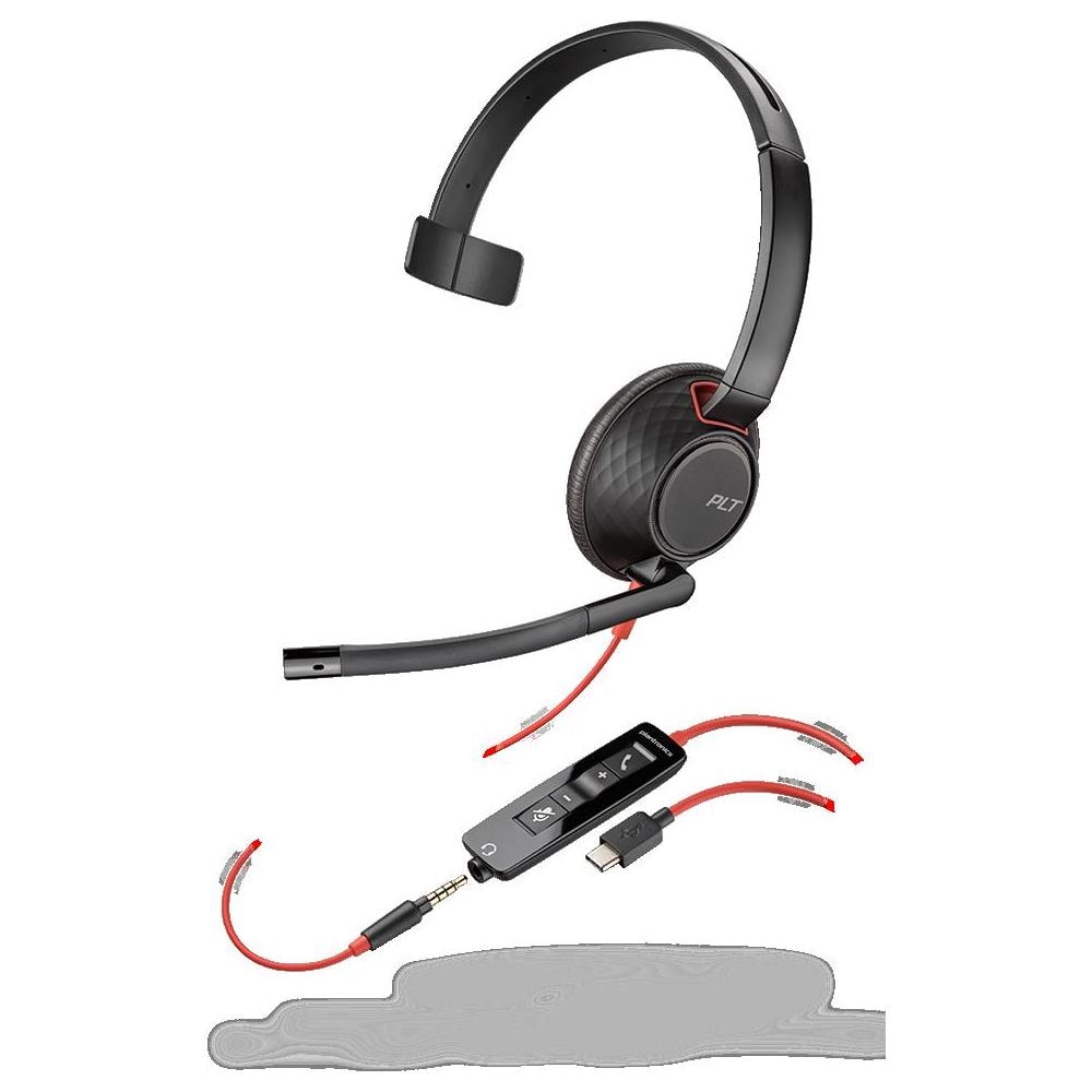 Cuffie USB-C Poly Blackwire 5210 - Foto 2