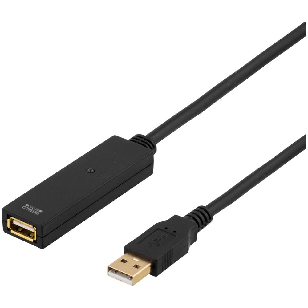 Cavo Di Prolunga Usb Prime, Attivo, Usb 2.0, 3 M, Nero - Foto 1