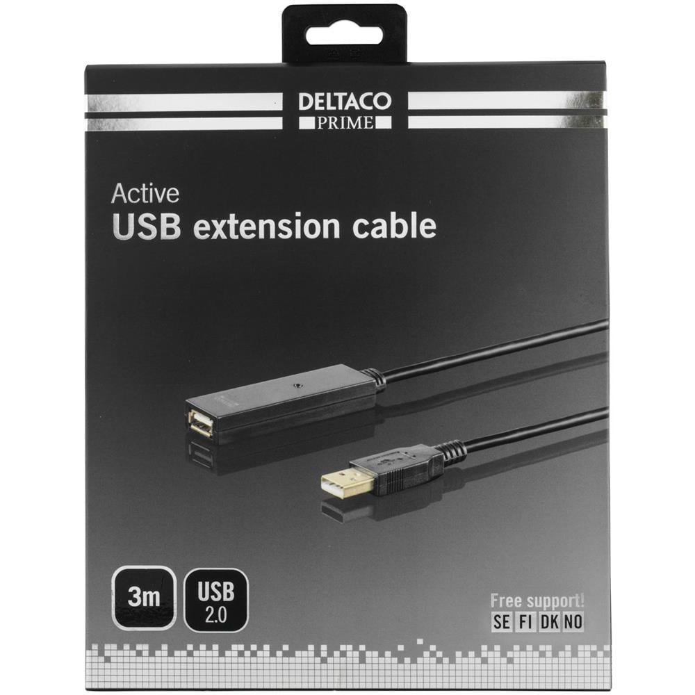 Cavo Di Prolunga Usb Prime, Attivo, Usb 2.0, 3 M, Nero - Foto 4