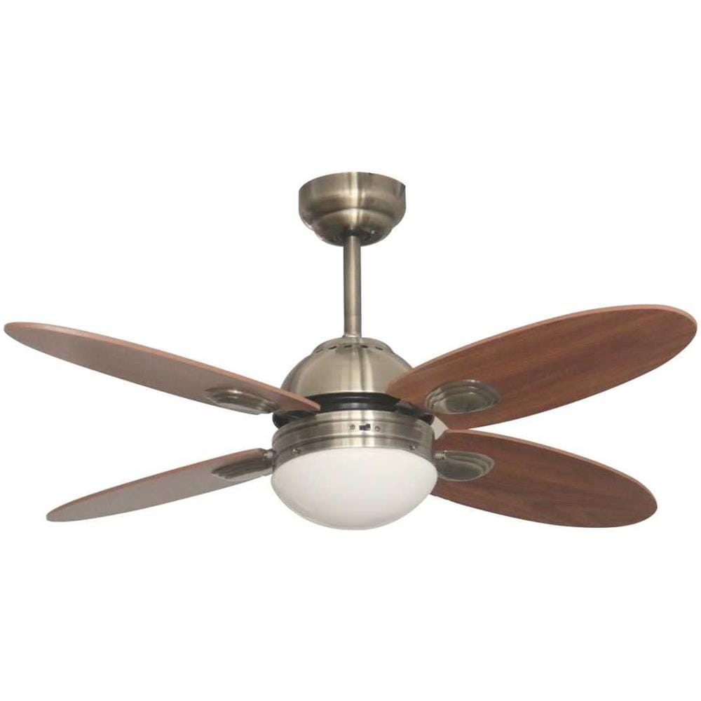 ?5704 Ventilatori Da Soffittotelecomando E27 60 W Bronzo Antico Metallo Led Oro - Foto 4