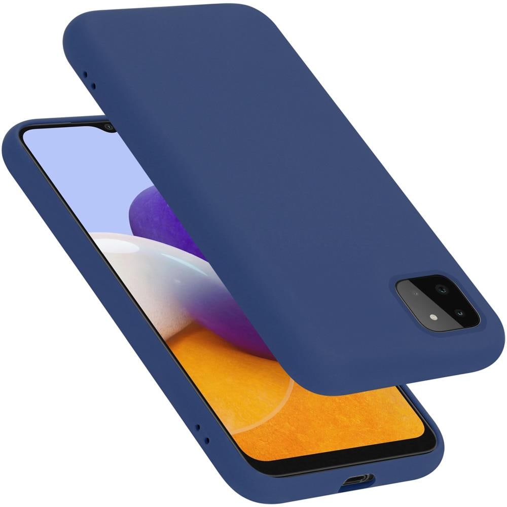 Custodia Compatibile Con Samsung Galaxy A22 5g In Liquid Blu - Coperchio Protettivo In Silicone Tpu Flessibile - Foto 1