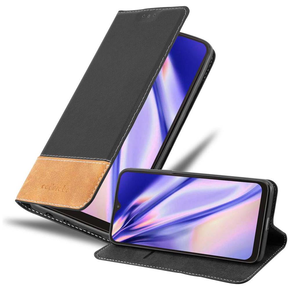 Custodia Compatibile Con Samsung Galaxy A10 In Nero Marrone - Coperchio Protettiva Con Chiusura Magnetica, Funzione Stand E Tasca Per Le Carte - Foto 1