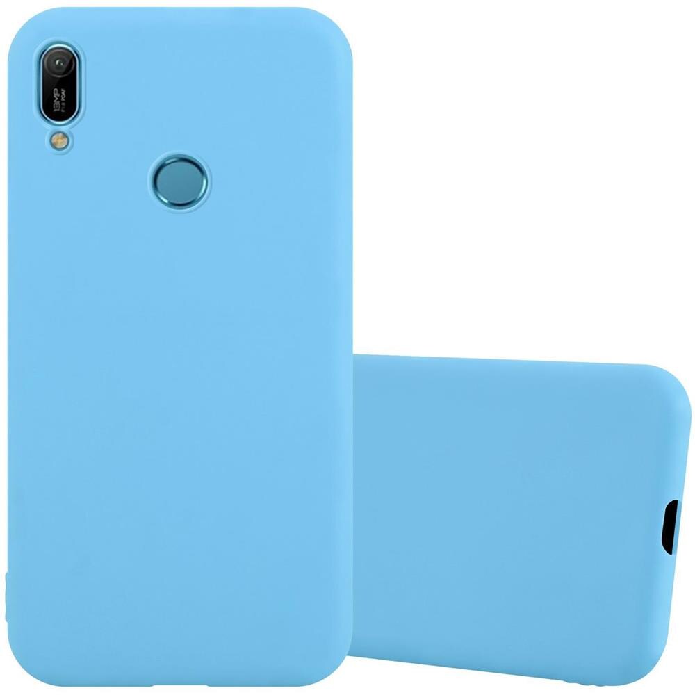 Custodia Compatibile Con Huawei Y6 2019 In Candy Blu - Coperchio Protettivo In Silicone Tpu Flessibile - Foto 1