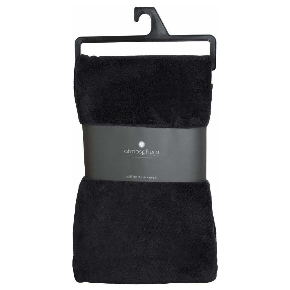 Coperta Calda In Microfibra, 180 X 230 Cm, Colore: Nero - Foto 3