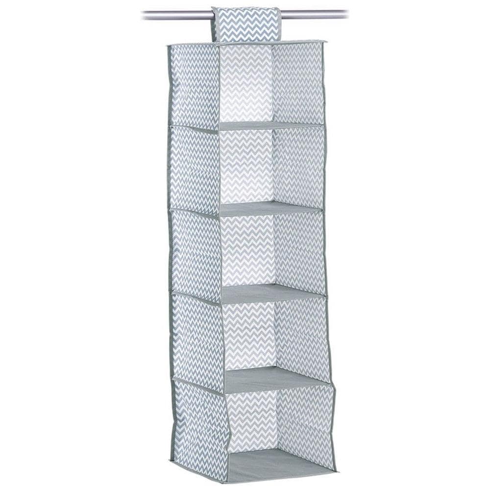 Organizer Per Vestiti, Pieghevole, 5 Livelli, Colore: Grigio Chiaro - Foto 1