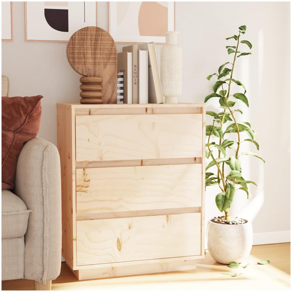 Credenza 60x34x75 Cm In Legno Massello Di Pino - Foto 1