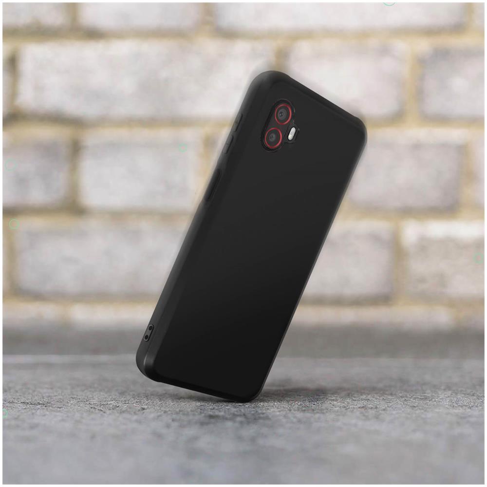 Cover Galaxy Xcover 6 Pro Silicone Gel Resistente Flessibile Ultra-sottile Nera - Foto 5