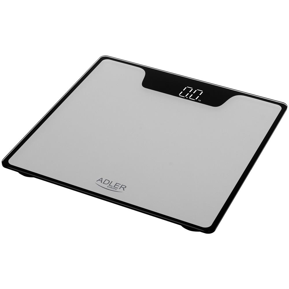 Ad8174s Bilancia Pesapersone Digitale Alta Precisione 180kg, Display Led Autospegnimento Argento - Foto 1