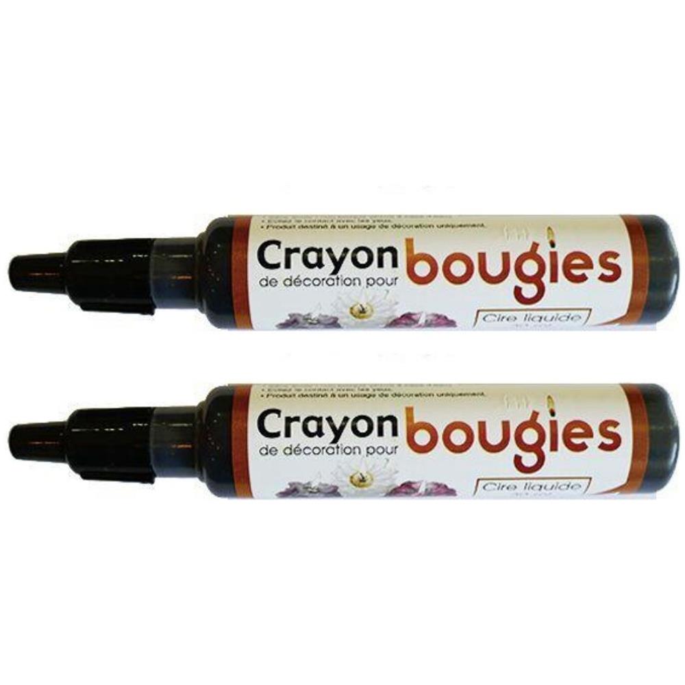 2 Matite A Cera Liquida Per Candela - Nero - Foto 1