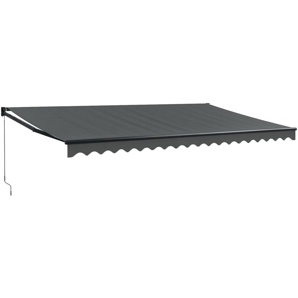 Tenda Da Sole Retrattile Antracite 5x3 M In Tessuto E Alluminio - Foto 1