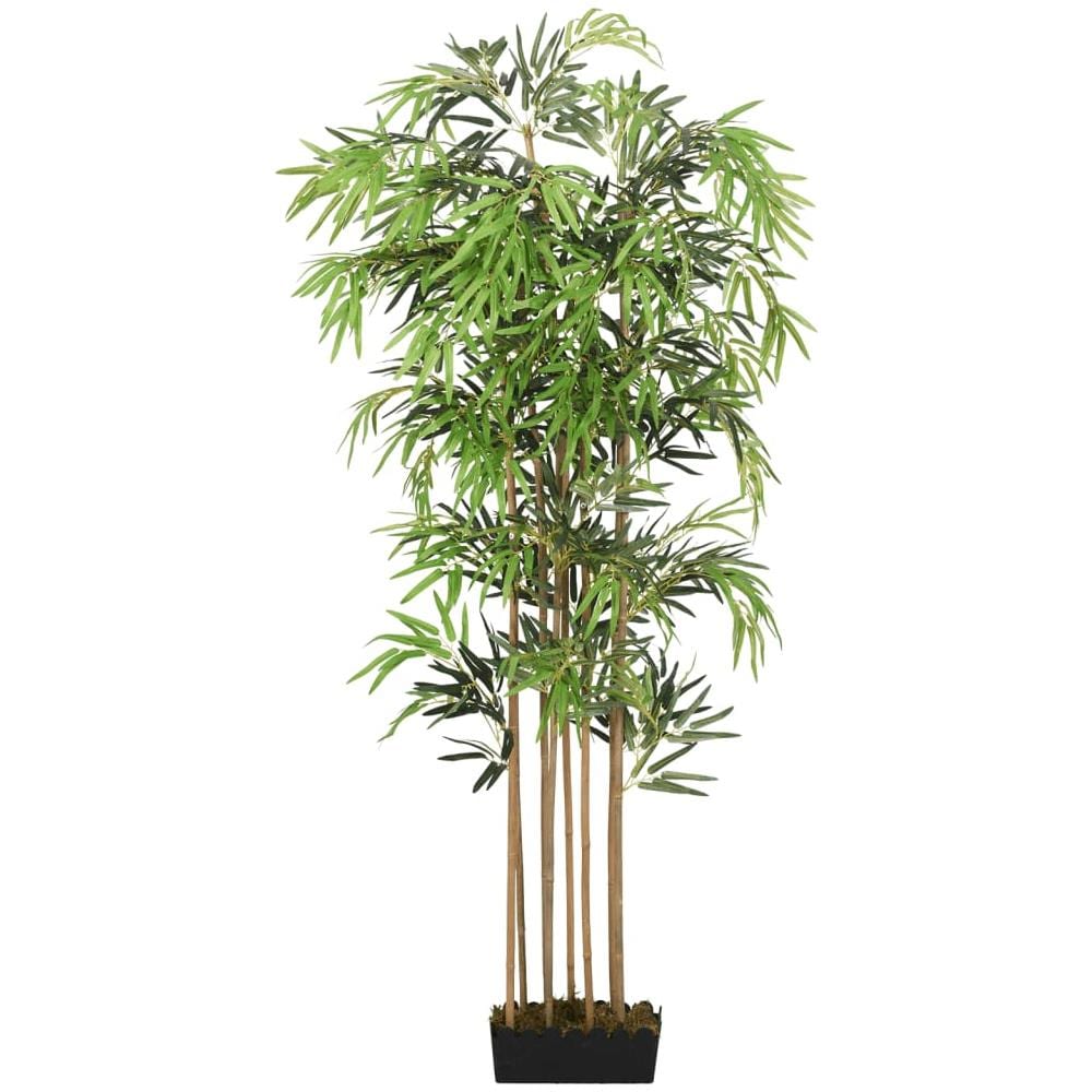 Albero Bambù Artificiale 1095 Foglie 150 Cm Verde - Foto 2