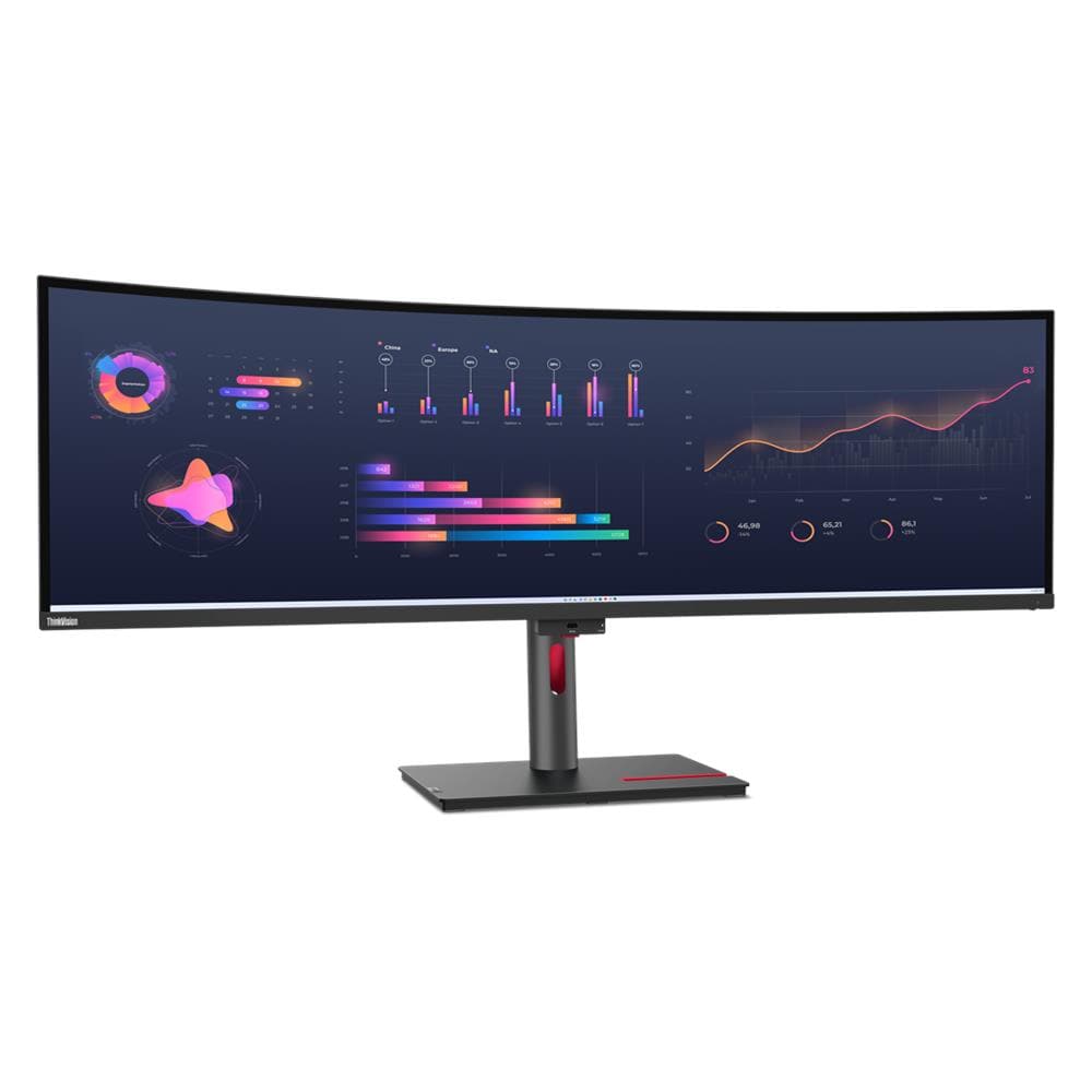 Monitor 49" LED IPS Curvo 63DBRAT1EU DQHD 5120 x 1440 Pixel Tempo di Risposta 6 ms - Foto 1