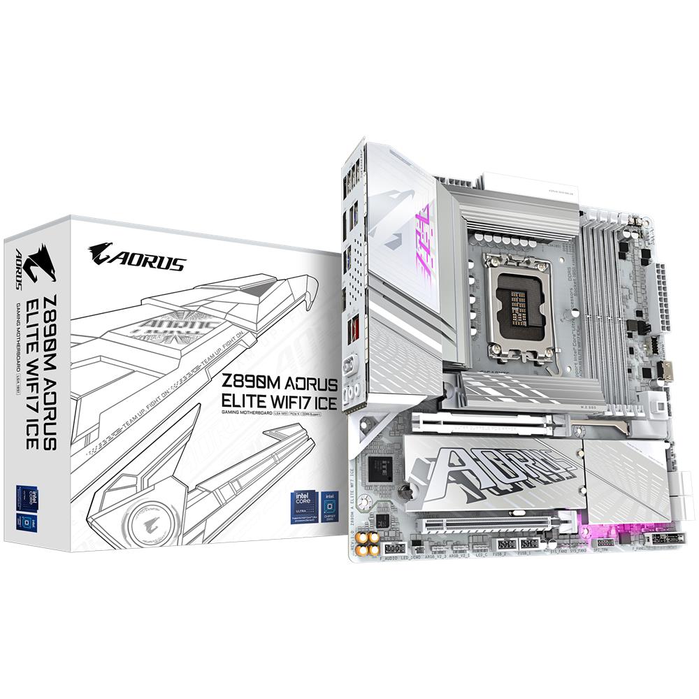 Scheda Madre Z890M AORUS ELITE WIFI7 ICE Socket LGA 1851 Chipset Z890 ATX - Foto 1