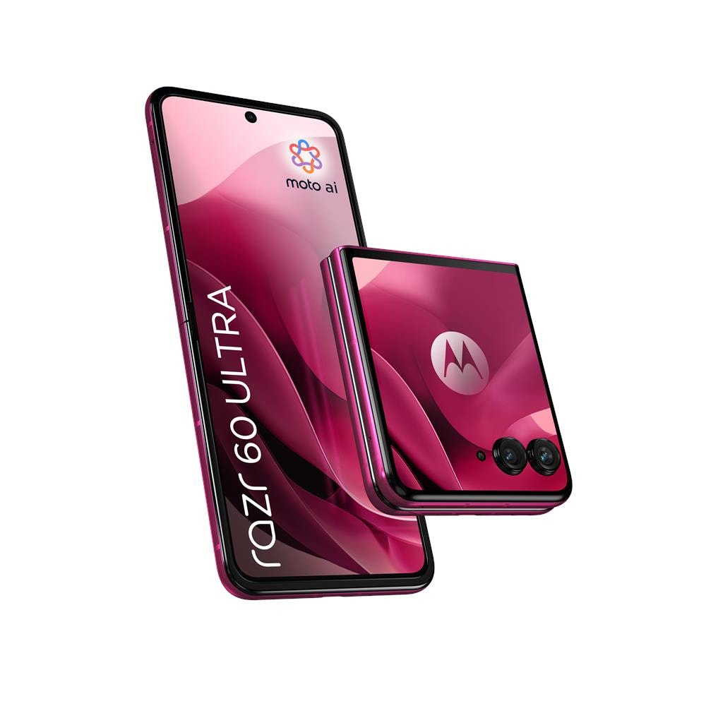 Moto Razr 60 Ultra 5G AI 512GB 16GB Ram Display 6.96" / 4" pOLED Main Camera 50MP NanoSIM+eSIM USB Type C Android 15 Snapdragon 8 Elite 4700mAh Pantone Cabaret - Foto 1