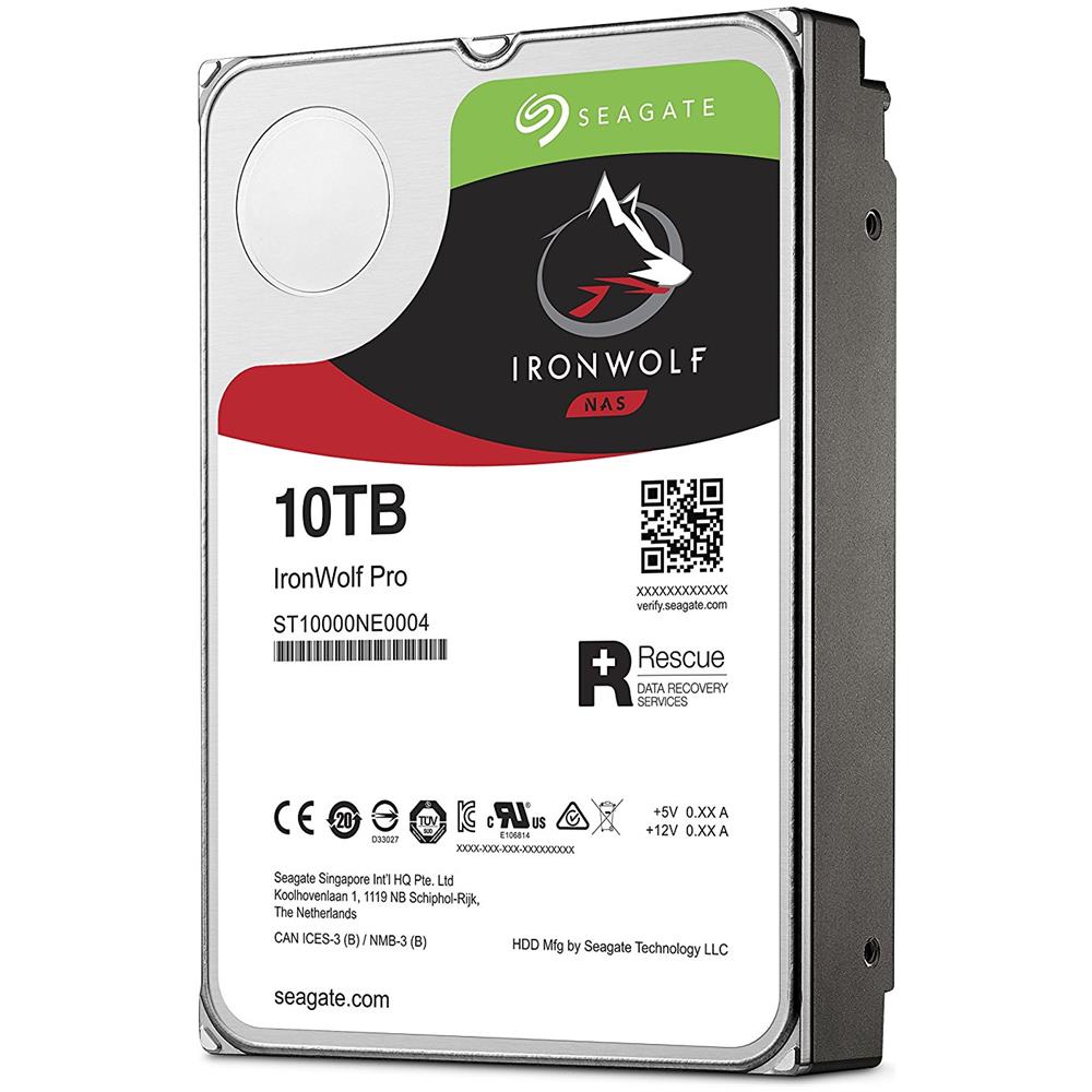 Hard Disk Interno IronWolf Pro 10 TB 3.5" Sata III 6 Gb / s 7200 rpm Buffer 256 MB - Foto 1