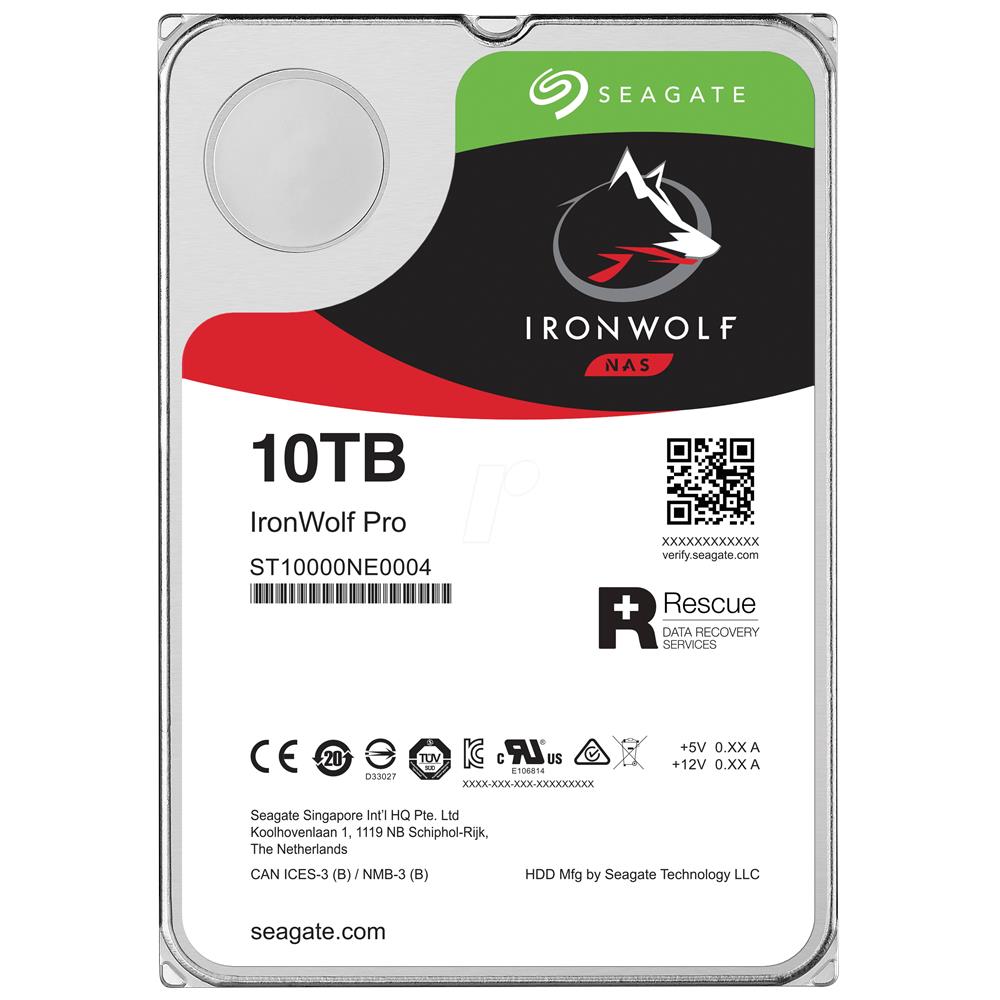 Hard Disk Interno IronWolf Pro 10 TB 3.5" Sata III 6 Gb / s 7200 rpm Buffer 256 MB - Foto 2