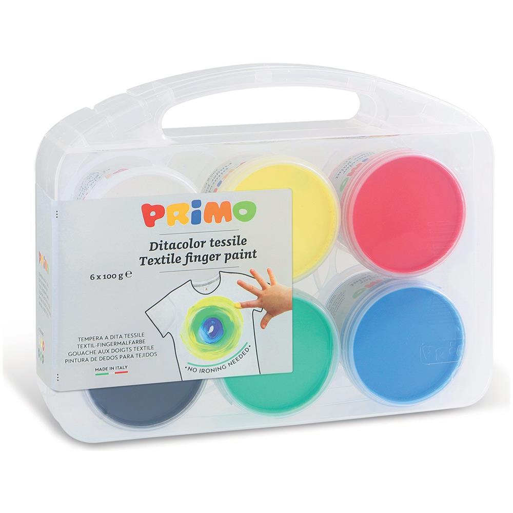 Primo - Tempera A Dita Tessile 6 Colori 100 G - Foto 3