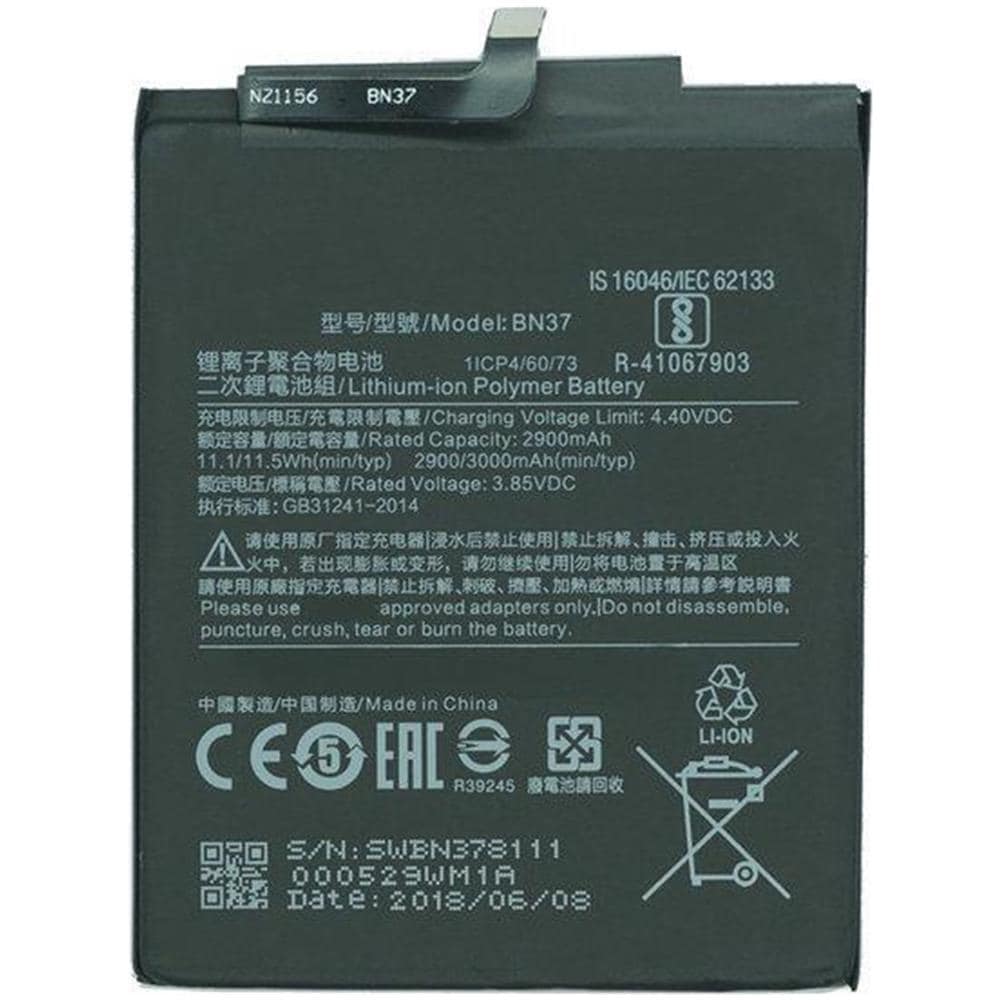 Batteria Pila Ricambio Originale Xiaomi Bn37 3000mah Per Xiaomi Redmi 6/6a - Foto 1